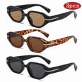 thumbnail image 2 of Lunettes de Randonnée 1/3 Pcs Polygones Monture Épaisse Anti-Lumière Femmes Lunettes de Sport Rétro Colorées pour Hommes UV400, 2 of 5