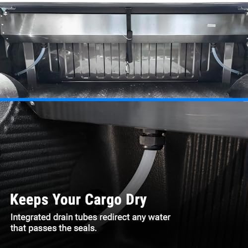 Syneticusa MR Series Retractable T-Slot Rails Hard Truck Bed Cover for 2009-2026 Ram 1500 with Rambox 5'7" Bed
