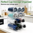 thumbnail image 3 of Organizador de botellas de agua Spaclear, apilable, paquete de 4, 3 of 9