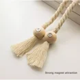 thumbnail image 4 of Rustic Magnetic Wooden Ball Curtain Tieback - ZARKEA, 4 of 5