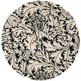 thumbnail image 4 of SAFAVIEH Soho Malta Floral Wool Area Rug, Black/Beige, 6' x 6' Square, 4 of 10