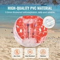 thumbnail image 2 of KFFKFF Blow-up Bumper Sphere Single Pack, 5FT/1.5M Body Size, Suitable for Teens & Adults, 0.8mm PVC Thickness, Human-Sized Hamster Bubble Balls for Outdoor Group Fun, 2 of 9
