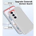 thumbnail image 3 of I-HONVA For Samsung Galaxy S25/S24 Case,3-Layer Military Grade Drop Protection Anti-Slip Rugged Shockproof Dustproof Protection 6.2 inch Phone Case,Gray White, 3 of 7