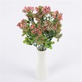 thumbnail image 2 of Cateissary Fruta de simulación de bayas artificiales de 7 ramas, plantas falsas de 5 colores, decoración del hogar para bodas, accesorios de para Plantas Artificiales Rosa Rosa Cateissary HA7109-04B, 2 of 6