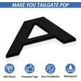 thumbnail image 3 of GHSDFBB Tailgate Inserts Letters Compatible for 2022 2023 Maverick,3D Raised & Strong Adhesive Decals Letters Rear Emblem Decal Sticker Compatible for Maverick Accessories-Matte Black, 3 of 7