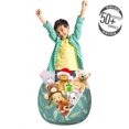 thumbnail image 3 of Fish Storage Toy Bag Chair, Ornamental Creatures with Abstract Design Stripes Triangles and Dots Fish, Stuffed Animal Organizer Washable Bag, Large Size, Multicolor, by Ambesonne, 3 of 3