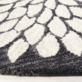 thumbnail image 3 of SAFAVIEH Jardin Clara Floral Wool Area Rug, Black/Ivory, 6' x 6' Round, 3 of 8