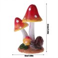 thumbnail image 2 of witspace Fairy Garden Accessories Tiny Mushroom, Fake Mushroom Decor Miniature Figurine Decoration for Mini Garden Micro Landscape Terrarium DIY Craft Project, 2 of 8