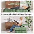 thumbnail image 5 of Erinnyees Foldable Futon Sofa Bed Single Size, Portable Sleeper Chair, Floor Mattress & Lounge Couch, Includes Pillow for Living Room, Bedroom, Apartmen, Green, 5 of 7