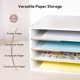 thumbnail image 3 of Organizador de papel Yumkfoi para almacenamiento de papel de construcción de 4 niveles, 3 of 6