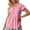 Red, variant on Rove Studio Women's Casual V-Neck Peplum Blouse, Short Sleeve Solid Tunic Top, Loose Fit Summer Shirt for Everyday Wear White L