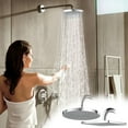 thumbnail image 1 of Cabezal De Ducha De Alta Presión Cabezal de ducha grande de acero inoxidable de 6" con 160 chorros autolimpiables y rociador superior de lluvia de alta presión para baño (1 pieza) Rkxzt, 1 of 9