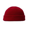 thumbnail image 4 of Tuque Tricotée Exquise Confortable Style Simple Femmes Hommes Mode Chapeaux Couvre-Chef Ornement Vêtement Accessoire pour Déco de Robe Rouge Vin, 4 of 6