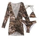 thumbnail image 1 of Gibobby Trajes de Baño para Mujer Bikini Sexy 2023, traje de baño para mujer, juego de Bikini estilo Push Up, traje de baño brasileño con Tanga, ropa de (Café,G), 1 of 5