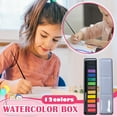 thumbnail image 4 of Travel Watercolor Kit, Watercolor Paint Set for Kids & Adults, Travel Palette with Water Brush, 4 of 5