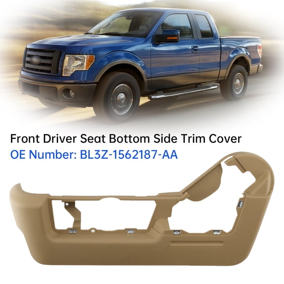 Front Driver Seat Bottom Side Trim Cover BL3Z-1562187-AA For Ford F150 2011-2014