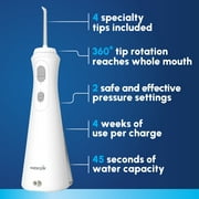 Waterpik Cordless Plus Water Flosser with 2 Settings, 4 Tips, ADA Accepted, White