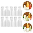 thumbnail image 2 of Monyance yogurt bottle 10x 200ML Clear Plastic Bottles with White Caps for & Beverages(5.12X2.17X2.17Inches), 2 of 11