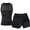 #093-Black, variant on Wowcloth Men's Sleeveless Compression Top and Shorts Set, Muscle Support Shark Pattern Workout Outfit for Gym Fitness Running