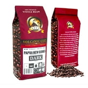 DARK ROAST VANUAT Volcanic Cult Organic Supreme Finest Artisan COFFEE Whole Bean Beans for Drip Coffee Cold Brew Espresso French Press Turkish Brew (Papua New, 16oz | Dark Roast)