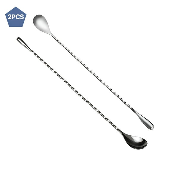 ACDANC 2 Pcs Cocktail Spoon Bar Supplies Cocktail Mixing Spoon Stirring Spoon Drink Mixes Mixing Spoons