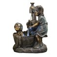 thumbnail image 1 of Jardín Para Niño Y Niña, Estatua De Resina A Presión De Agua/Baño/Besos/Estatua Para Beber, Estatua De Flores Para Exteriores, Adornos Para El Jardín Del Hogar Yuarrent HA042871-03, 1 of 5
