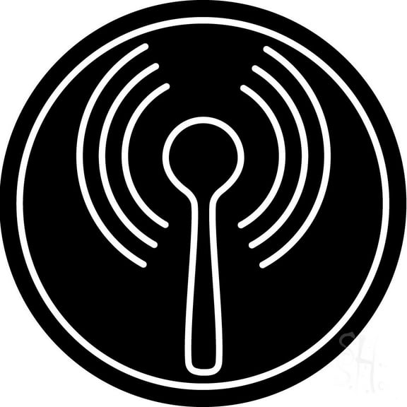 Wifi Icon LED Neon Sign 18 x 18 - inches, Clear Edge Cut Acrylic Backing, with Dimmer - Bright and Premium built indoor LED Neon Sign for Computer & Electronics store decor.