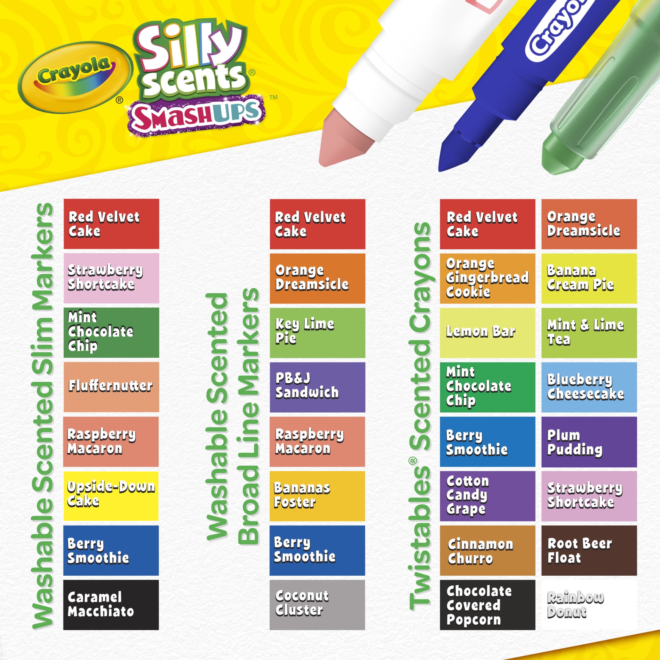 Crayola Silly Scents Mini Inspiration Art Case Coloring Set, Scented Markers, Arts and Crafts, Drawing Gift for Kids, Ages 4+