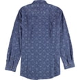 thumbnail image 2 of Bar III Camisa de vestir con botones florales de mezclilla para hombre, azul, cuello de 15.5 pulgadas, manga de 32 a 33 pulgadas, 2 of 2