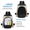 thumbnail image 6 of FORMRS Women's Travel Backpack Purse Anti-Theft Hidden Pockets Casual Shoulder Bag, White Cat Rainbow, 6 of 7