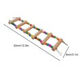 thumbnail image 3 of Bird Parrot Swing Toys, Chewing Standing Hanging Perch Hammock Climbing Ladder Bird Cage Toys for Budgerigar, Parakeet, Conure, Cockatiel, Mynah, Love Birds, Finches and Other Small to Medium Birds, 3 of 5