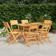 thumbnail image 1 of vidaXL 7 Piece Garden Dining Set Solid Wood Teak, 1 of 5