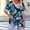 Blue, variant on Casual Tops for Women Loose Fit V Neck Short Sleeve Printed T Shirts Plus Size Summer Fashion Graphic Tee Comfortable Everyday Wear