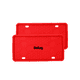thumbnail image 1 of 2 pzs Porta Placas Universal Acesorios Para Autos De Silicon Belug Rojo, 1 of 5