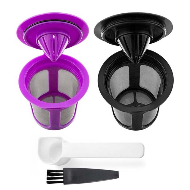 JUNWELL 2 Pack Reusable Cup for Keurig K-Cup 2.0 1.0 Coffee Maker Refillable Filter Pods