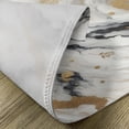 thumbnail image 4 of Ambesonne Black and White Place Mats Set of 4, Modern Marble Print, Standard Size, Pale Mustard Off White, 4 of 5