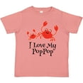 thumbnail image 3 of Inktastic I Love My Poppop Grandchild Boys or Girls Toddler T-Shirt, 3 of 5