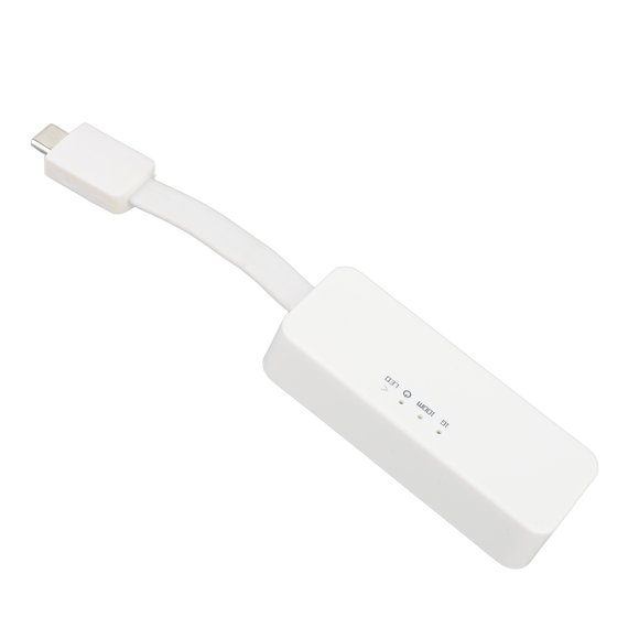 USB C To Ethernet Adapter, Gigabit RJ45 To LAN  Adapter Compact Plastic Plug and Play  for Laptop
