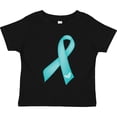 thumbnail image 3 of Inktastic Teal Awareness Ribbon Girls Toddler T-Shirt, 3 of 5