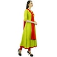 thumbnail image 5 of Atasi Women's Designer Anarkali Green Salwar Suit Ethnic Indian Cotton Dress-26, 5 of 9