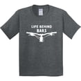 thumbnail image 3 of Inktastic Life Behind Bars Mountain Bike Youth T-Shirt, 3 of 5