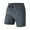 Dark Gray, variant on Busydd Mens Gym Shorts Summer Solid Color Biker Shorts Fashion Breathable Athletic Shorts Elastic Waist Drawstring Workout Shorts with Zipper Pockets