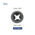 thumbnail image 2 of 120 Packs Internal Tooth Star Lock Washers M2 Push on Retaining Clips, 65Mn Steel Starlock Push Nuts, 2 of 4