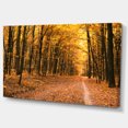 thumbnail image 2 of Pathway dans la Forêt d'Automne Jaune - Impression sur Toile Forêt, 2 of 3