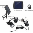 thumbnail image 3 of Pond Fountain Lights: Underwater Solar Highlight, Submersible 18-LED RGB LED Landscape Spotlights For Aquarium, Garden, Pathway With Automatic Lighting Control, 3 of 5
