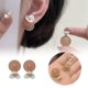 thumbnail image 1 of Aguja de Plata Flor Redonda Pendientes de Resina Pendientes Coreano Dulce Diseño Femenino Versátil, 1 of 7