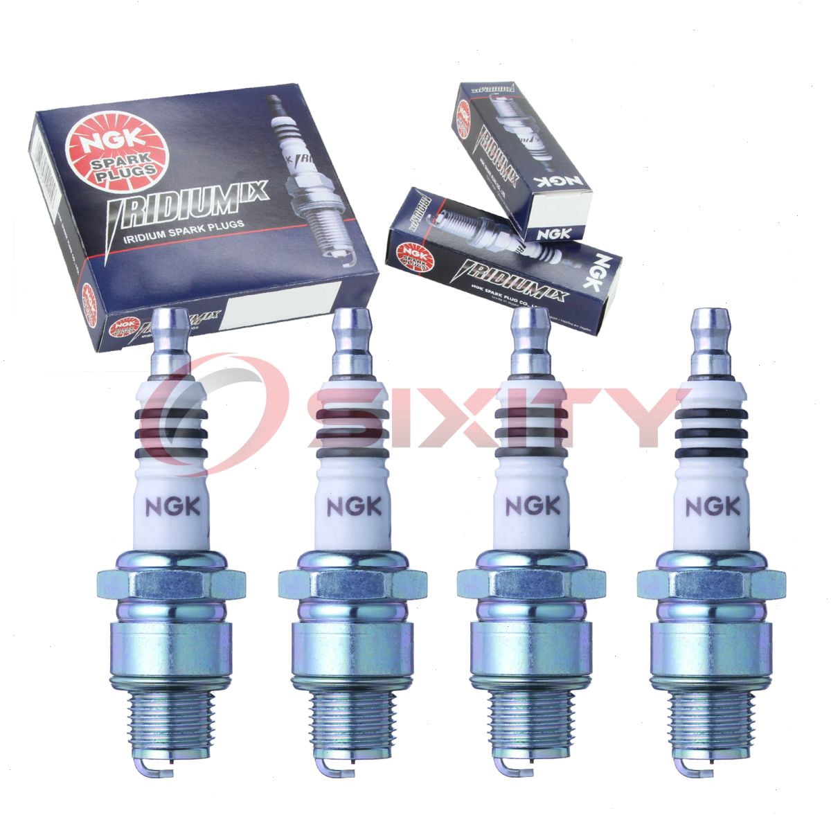 4 pc NGK 3419 Iridium IX Spark Plugs for 065-01406-70 09482-00064 1224 3074 5359 5378 820547820 90793-20005 90793-20158 94703-00062 99000-69835-B6R 99000-79A45-B6H 999-06910-X9-010 AP425 CWP5N CWP6N