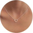 thumbnail image 1 of Lindo collar de corazón pequeño corazón colgante gargantilla collares pequeño amor, 1 of 5