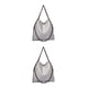 thumbnail image 3 of Bolso de hombro Sonducket de cadena PU para mujer lujo gris 2piezas, 3 of 6