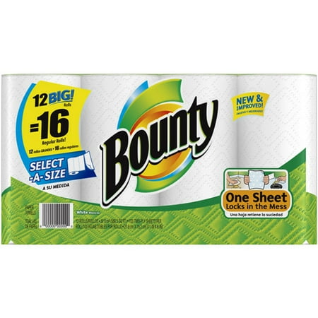 Bounty Select-A-Size Big Rolls Paper Towels, 12ct